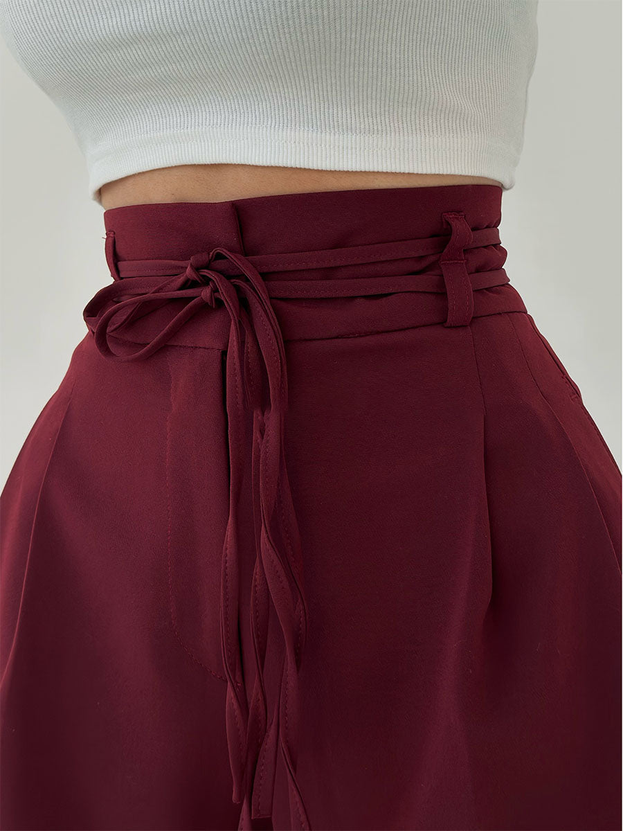 Stefania - High-waisted wide-leg trousers