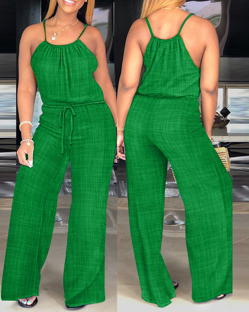 Sophie | Strapped Jumpsuit with Adjustable Waist