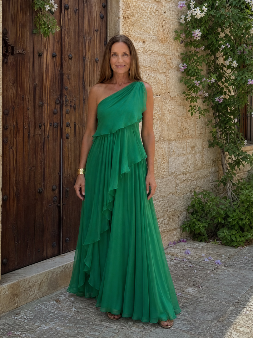 Tracey | Elegancka Sukienka z Falbanami