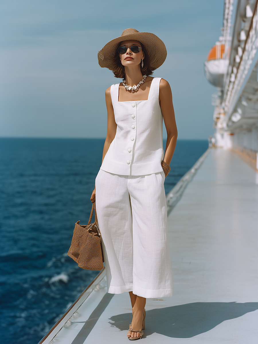 Claire | Elegant Top and Trousers Set