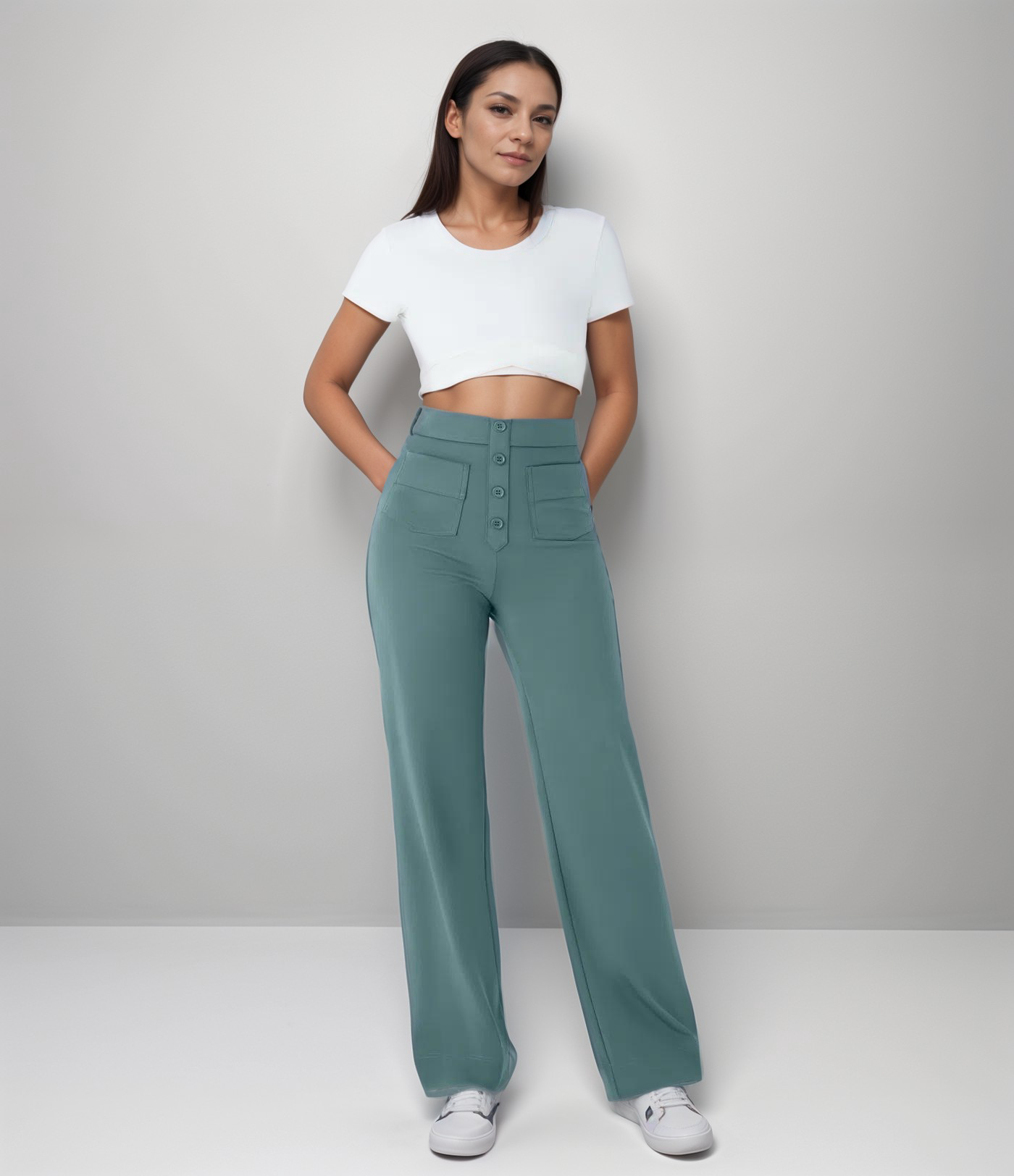 Elsa | Flexible high-waisted trousers