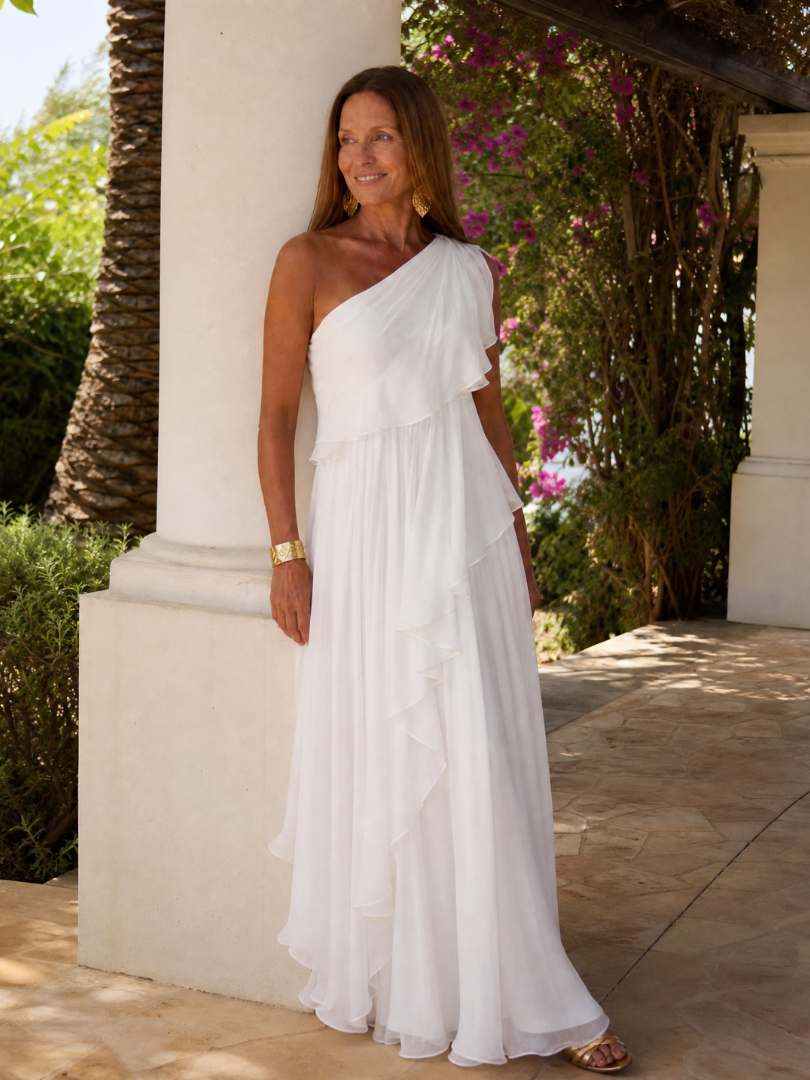 Tracey | Elegancka Sukienka z Falbanami