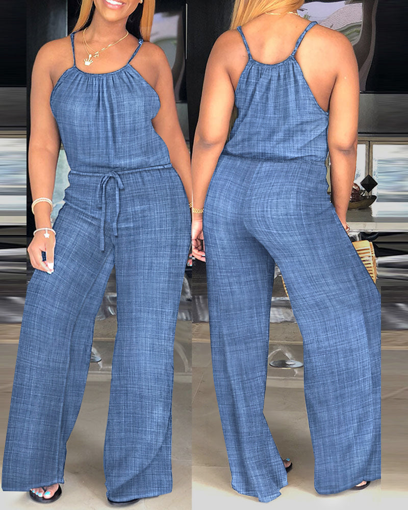 Sophie | Strapped Jumpsuit with Adjustable Waist
