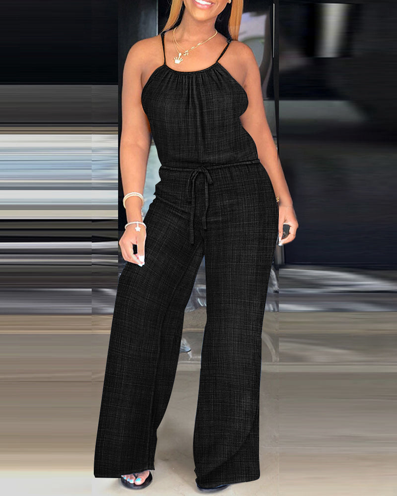 Sophie | Strapped Jumpsuit with Adjustable Waist