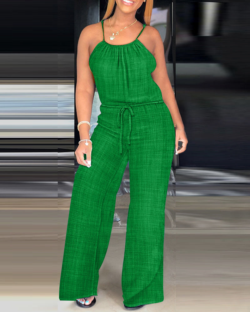 Sophie | Strapped Jumpsuit with Adjustable Waist