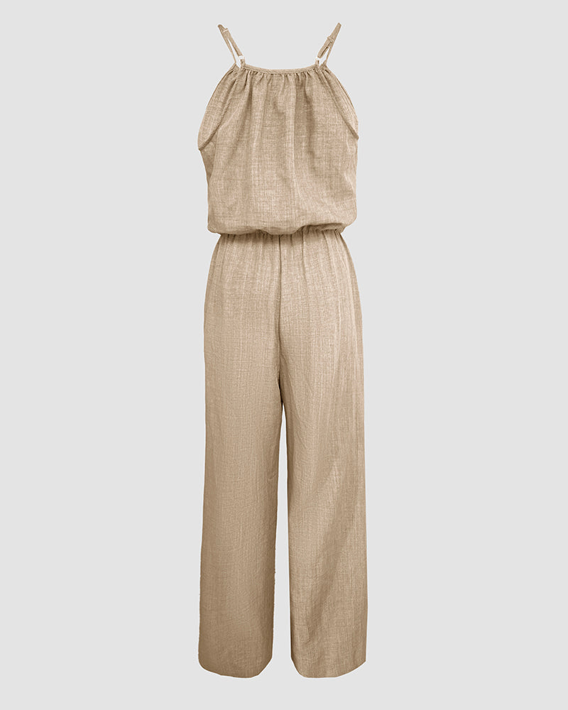 Sophie | Strapped Jumpsuit with Adjustable Waist