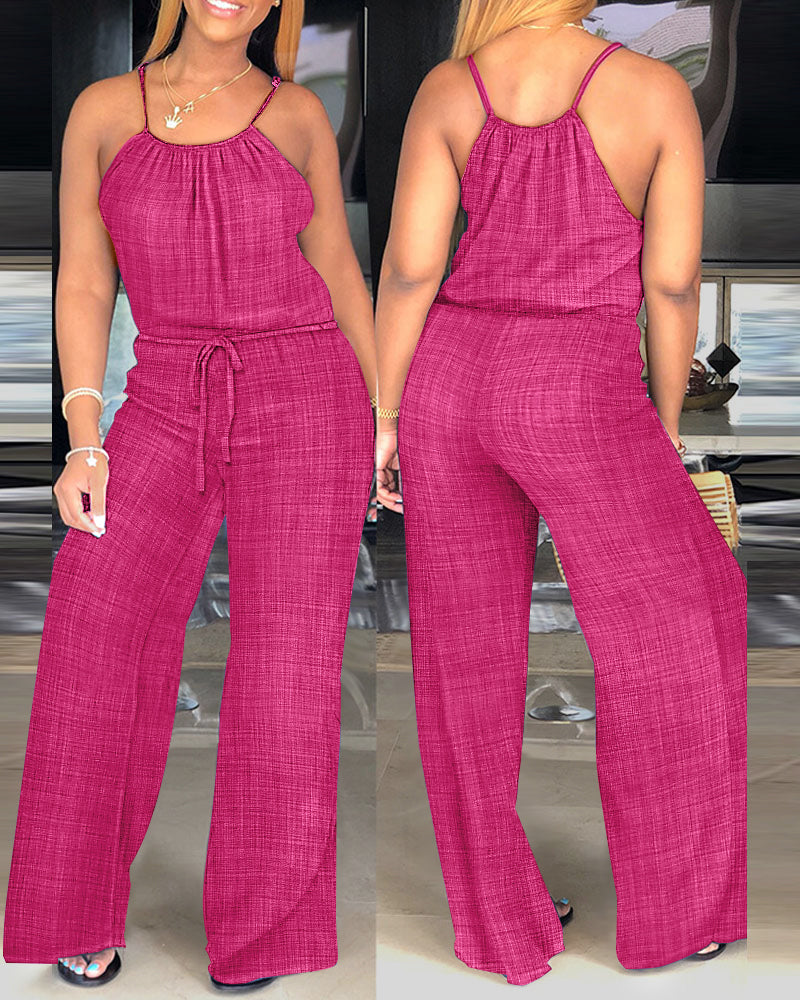 Sophie | Strapped Jumpsuit with Adjustable Waist