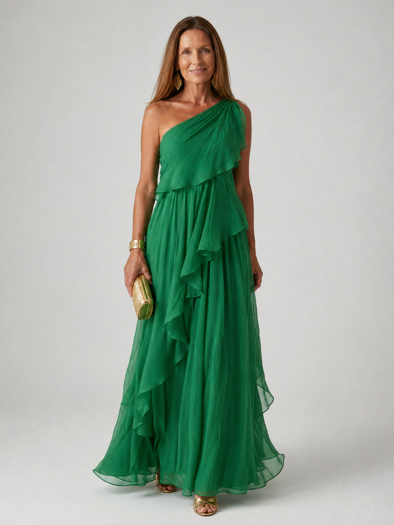 Tracey | Elegancka Sukienka z Falbanami