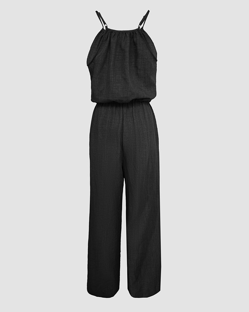 Sophie | Strapped Jumpsuit with Adjustable Waist