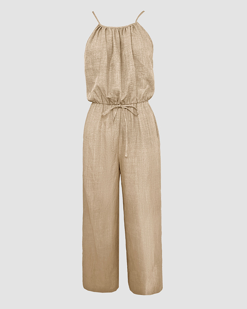 Sophie | Strapped Jumpsuit with Adjustable Waist