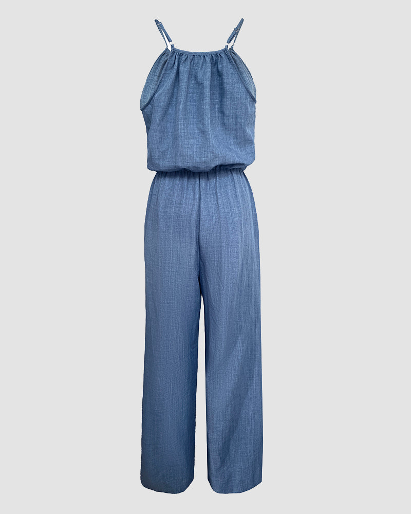 Sophie | Strapped Jumpsuit with Adjustable Waist