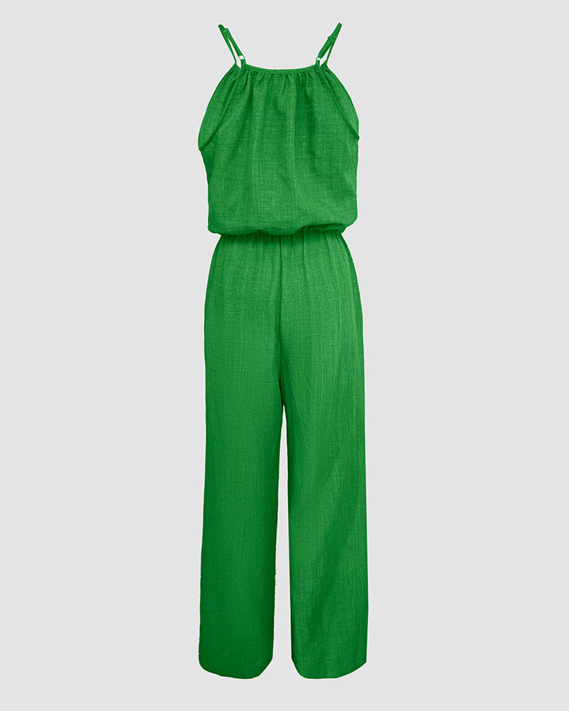 Sophie | Strapped Jumpsuit with Adjustable Waist
