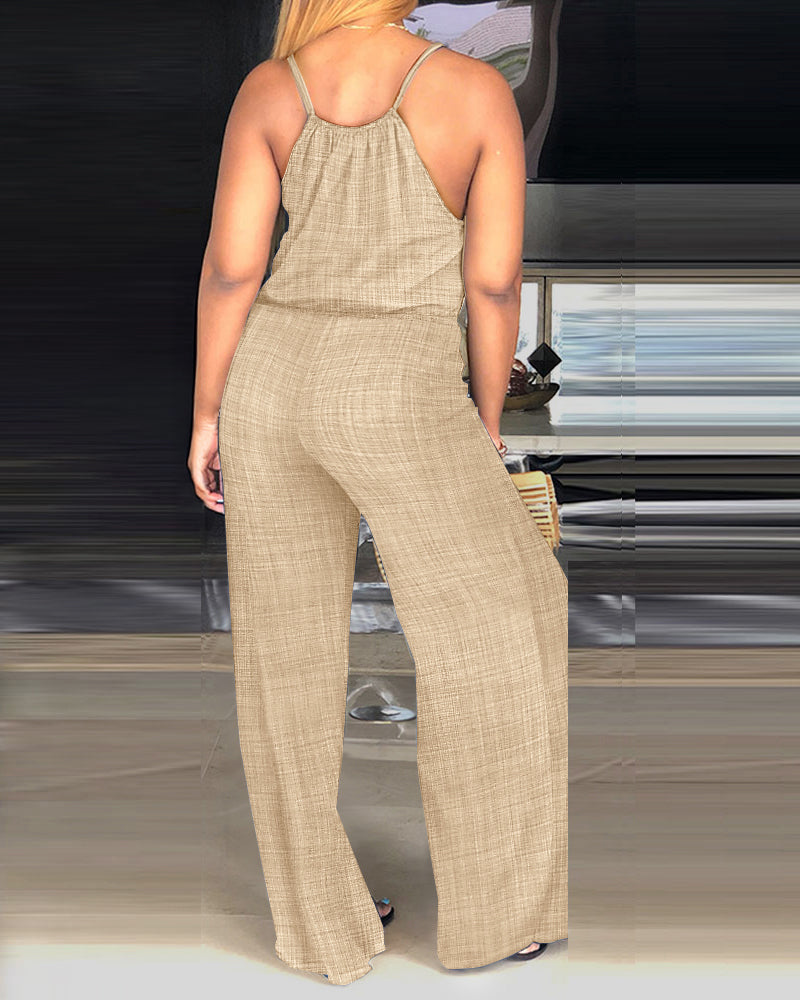 Sophie | Strapped Jumpsuit with Adjustable Waist