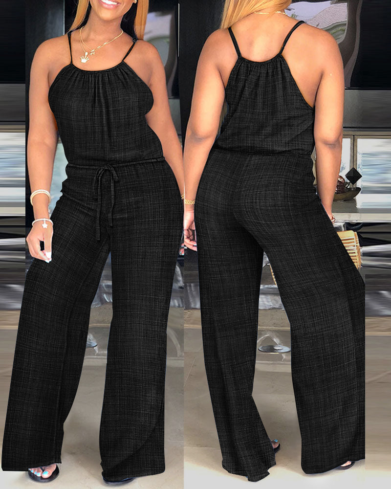 Sophie | Strapped Jumpsuit with Adjustable Waist