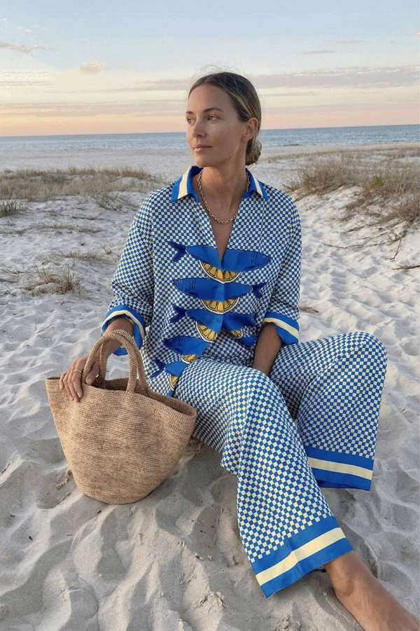 Yareli | Two-Piece Set with Elegant Summer Pattern