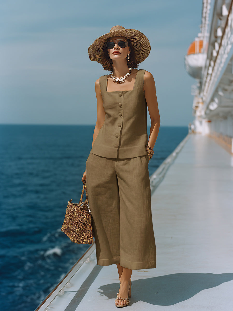 Claire | Elegant Top and Trousers Set