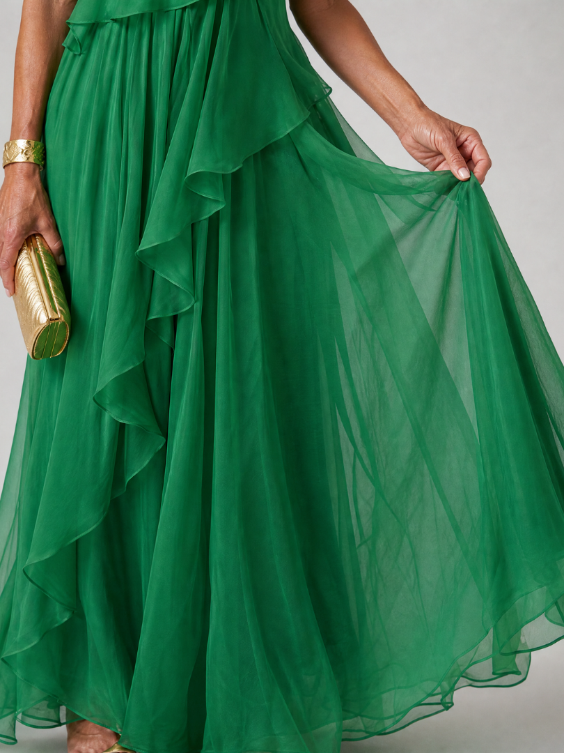 Tracey | Elegancka Sukienka z Falbanami