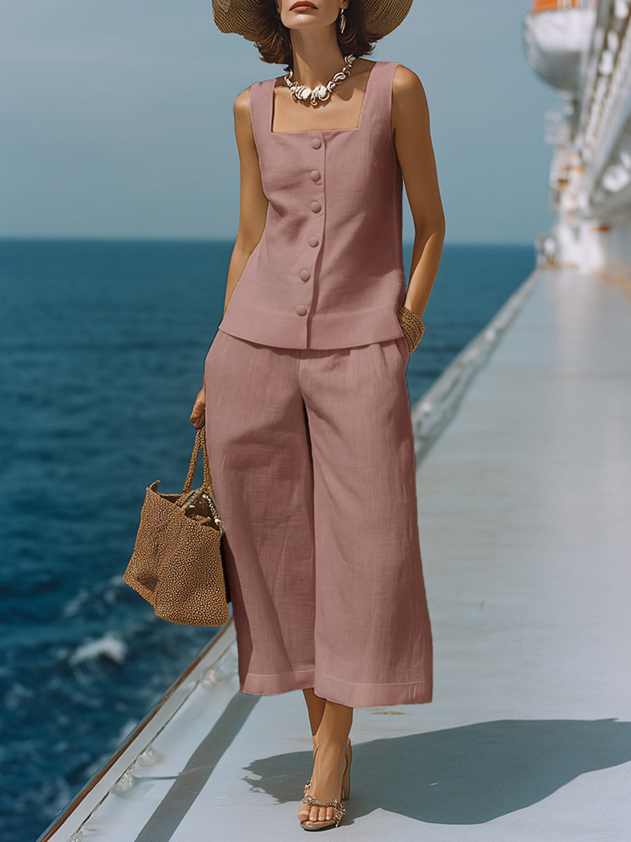 Claire | Elegant Top and Trousers Set