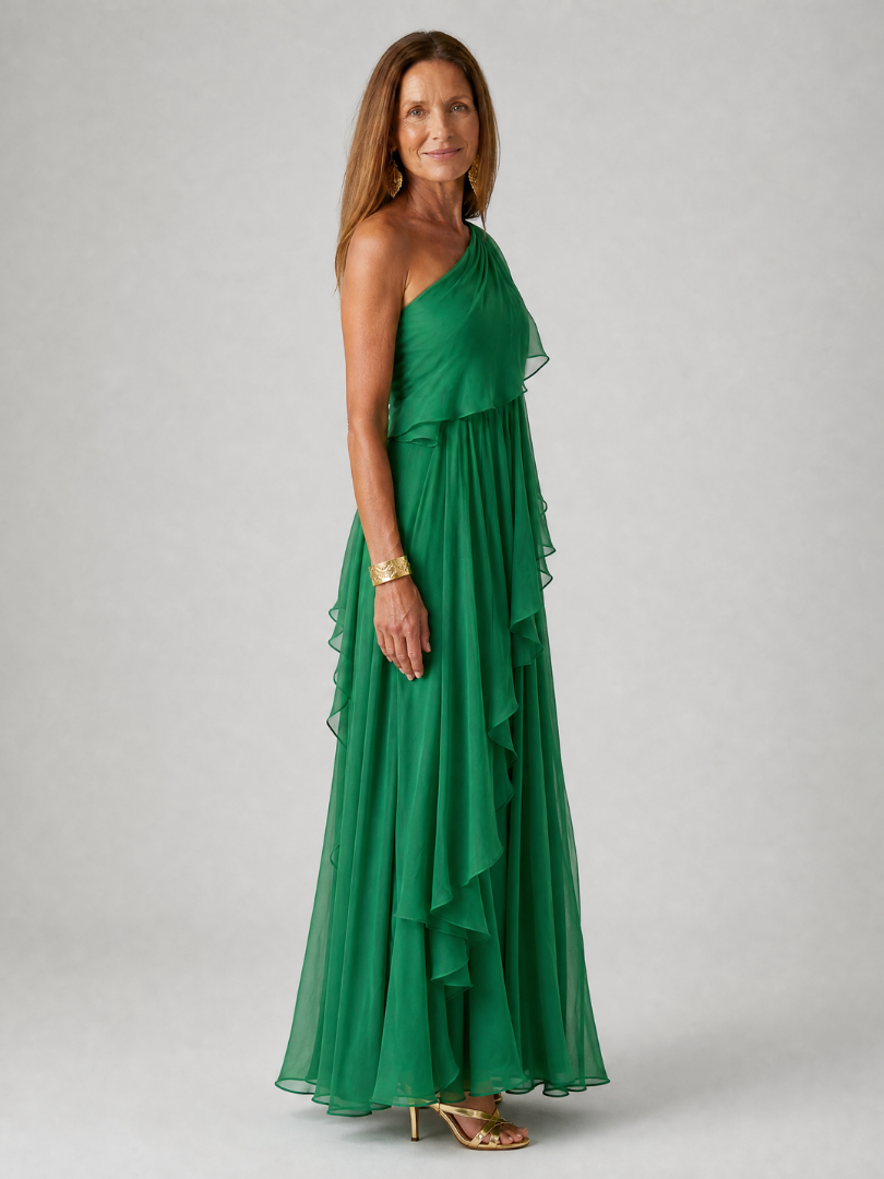 Tracey | Elegancka Sukienka z Falbanami