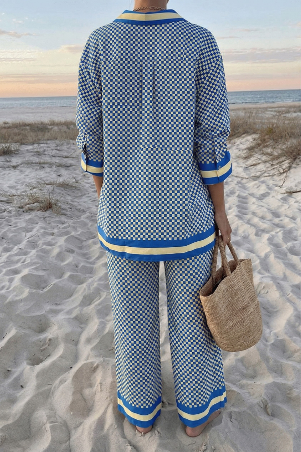 Yareli | Two-Piece Set with Elegant Summer Pattern