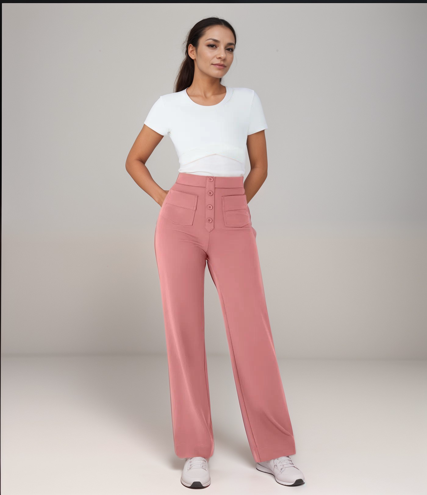 Elsa | Flexible high-waisted trousers