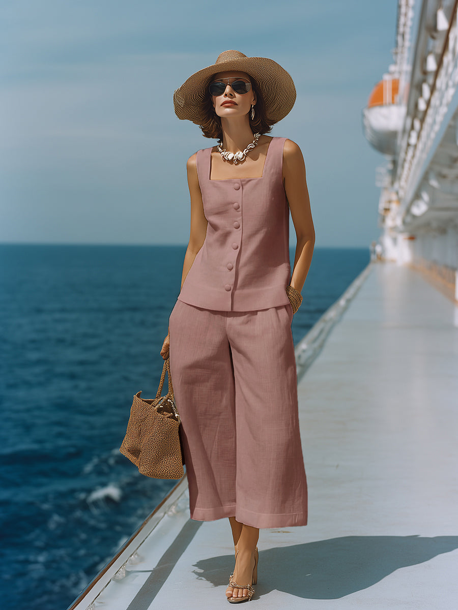 Claire | Elegant Top and Trousers Set