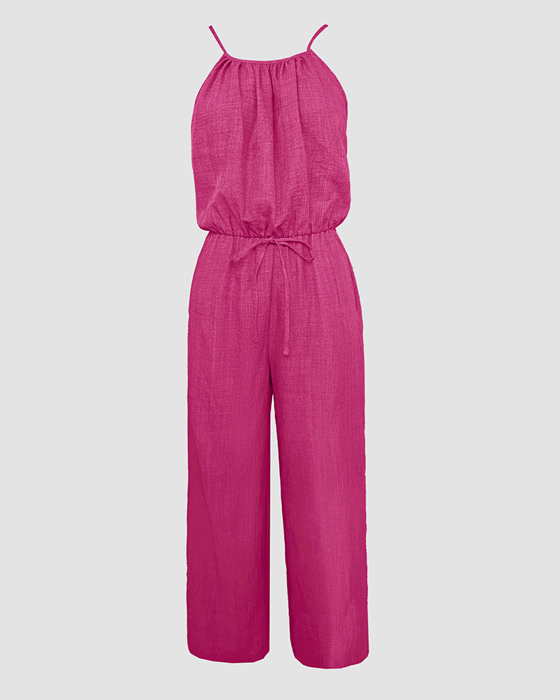 Sophie | Strapped Jumpsuit with Adjustable Waist