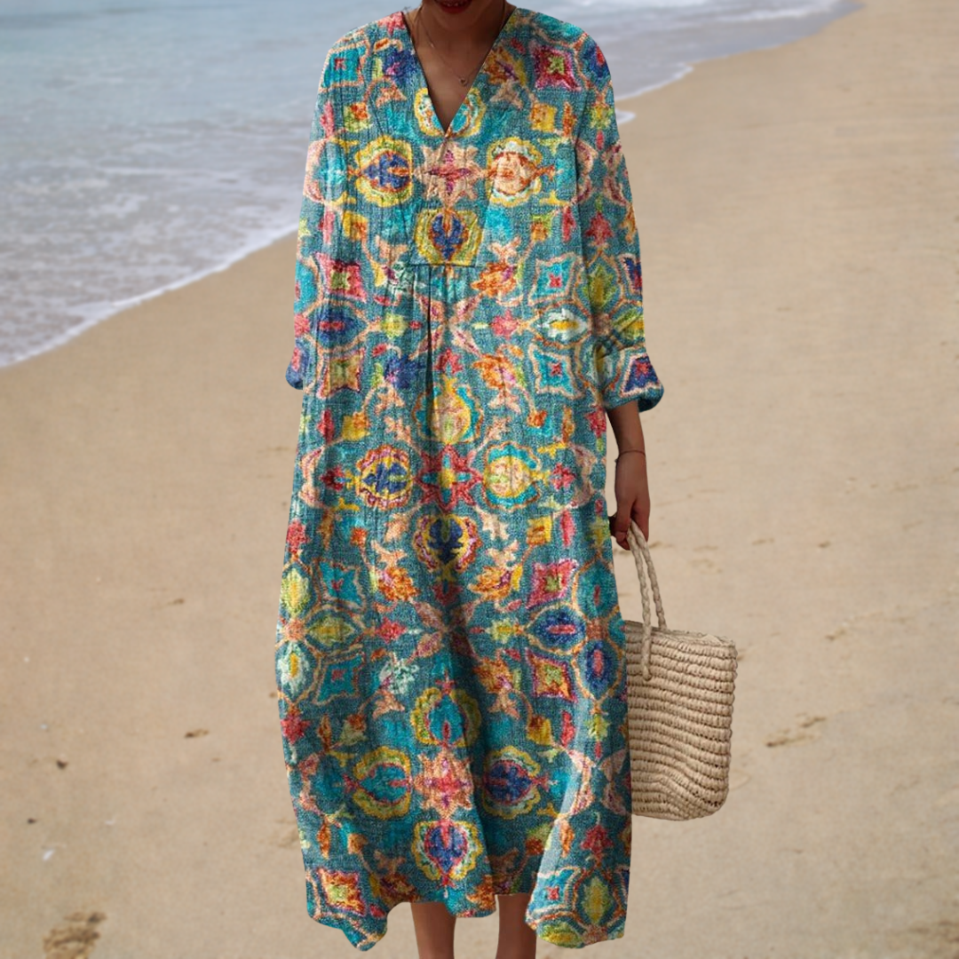 Summer Dress with a Trendy Pattern