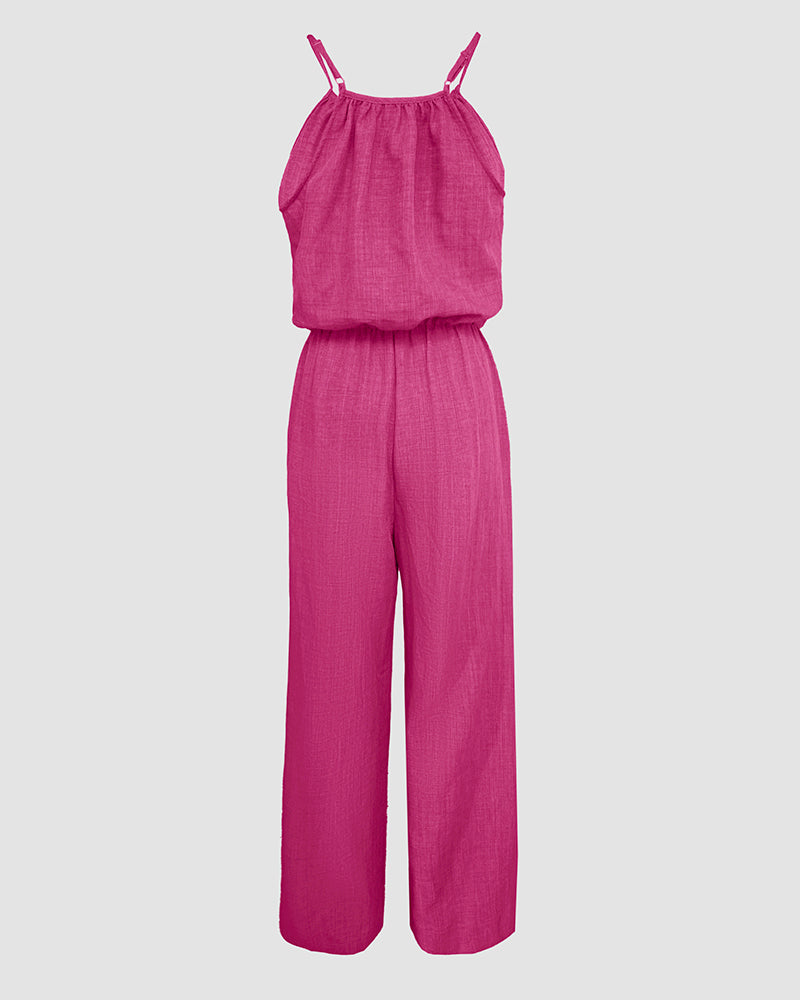 Sophie | Strapped Jumpsuit with Adjustable Waist