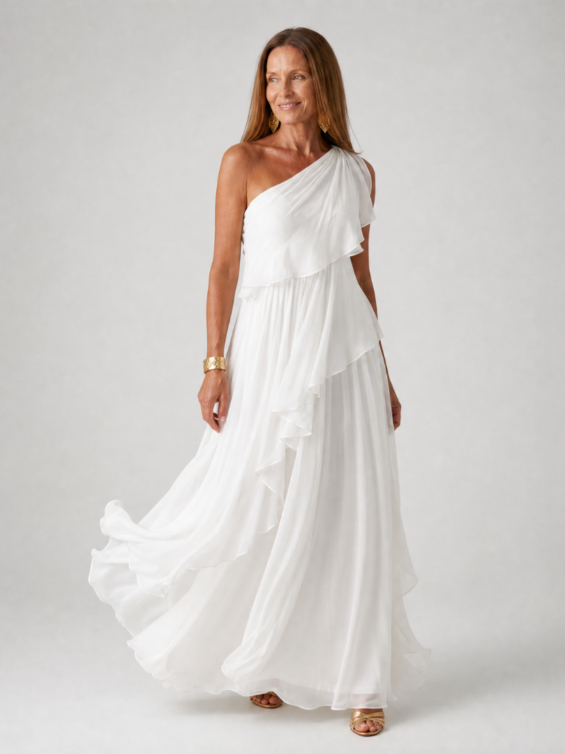 Tracey | Elegancka Sukienka z Falbanami