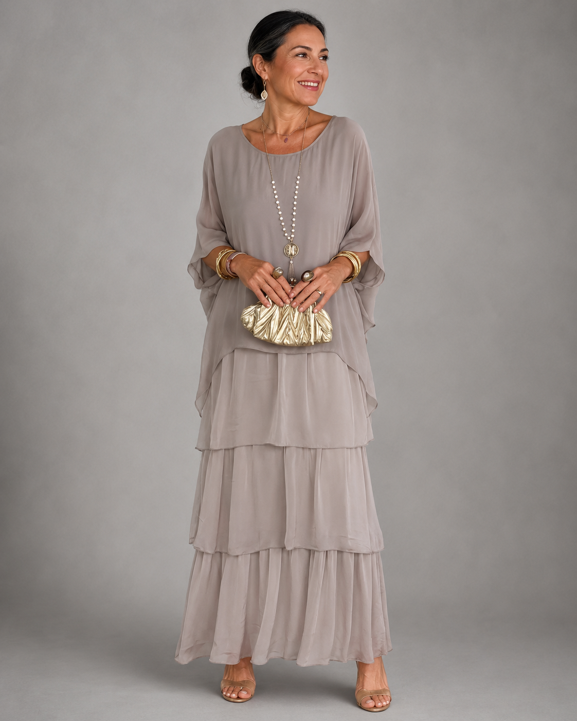 Matilda | Elegancka Zwiewna Sukienka Maxi