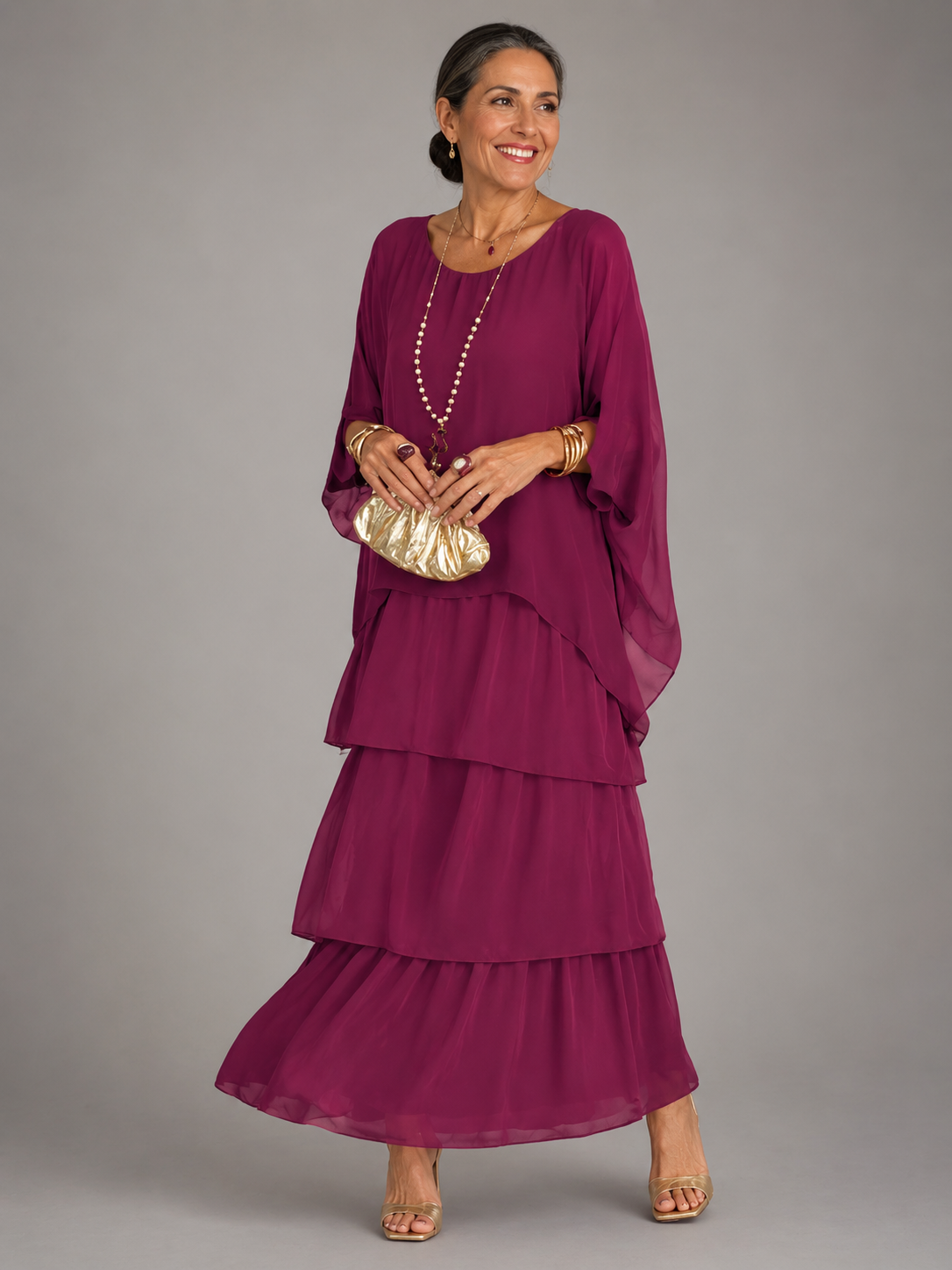 Matilda | Elegancka Zwiewna Sukienka Maxi