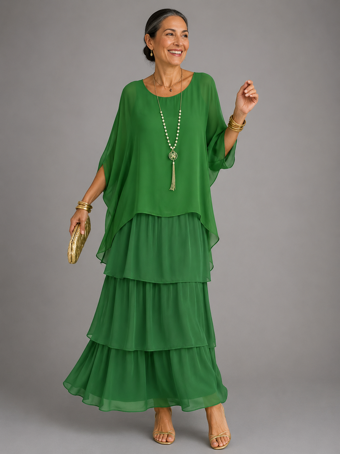 Matilda | Elegancka Zwiewna Sukienka Maxi