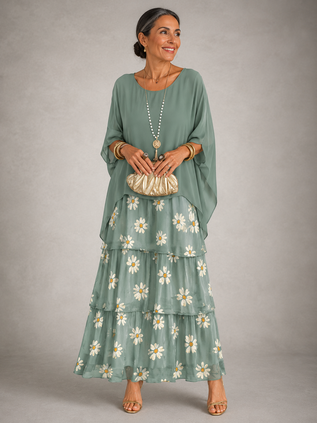 Matilda | Elegancka Zwiewna Sukienka Maxi