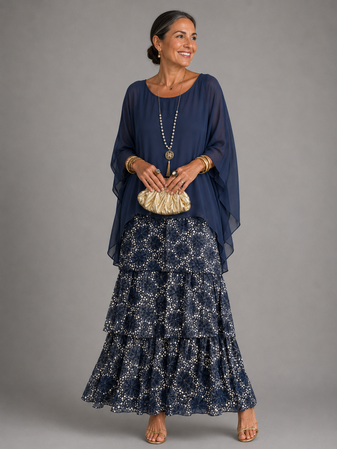 Matilda | Elegancka Zwiewna Sukienka Maxi