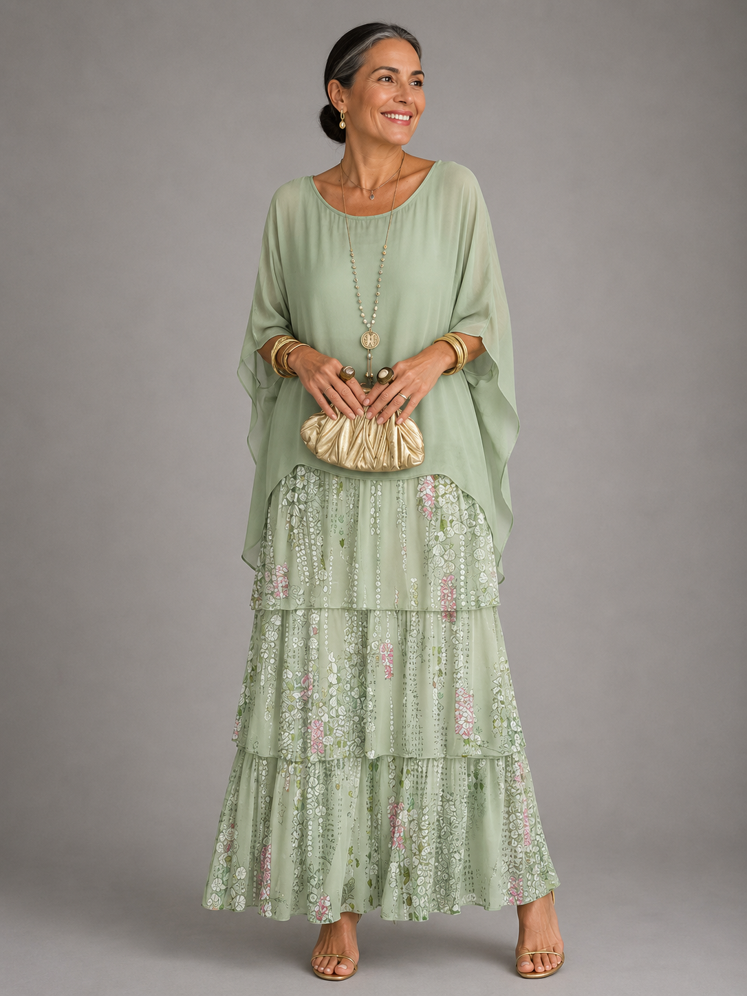 Matilda | Elegancka Zwiewna Sukienka Maxi