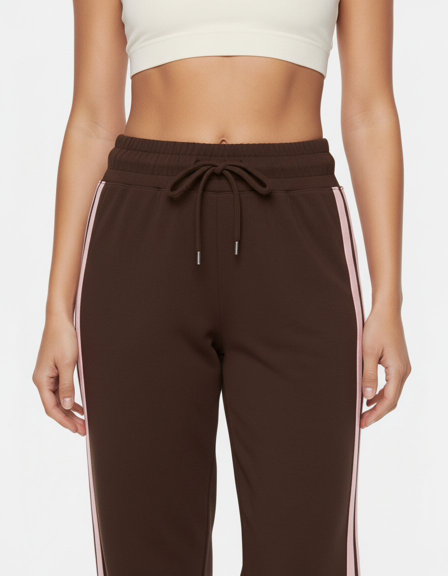 Martina | Elegant brown loose-fit trousers