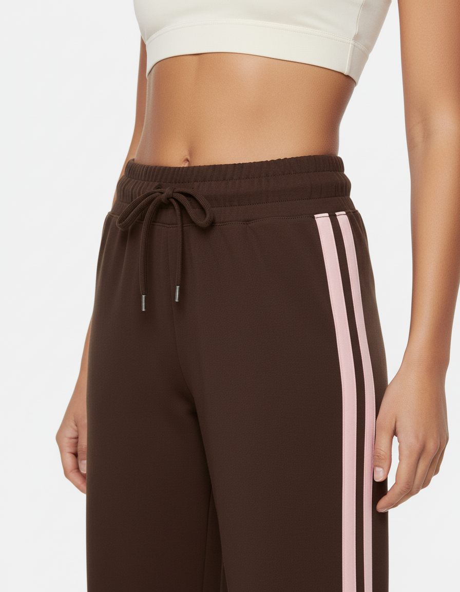 Martina | Elegant brown loose-fit trousers