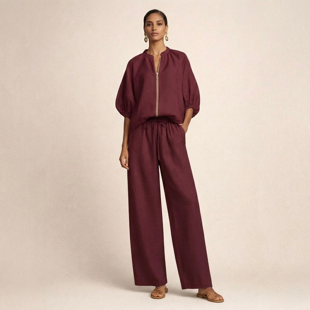 Adeline | Casual Zipper Set