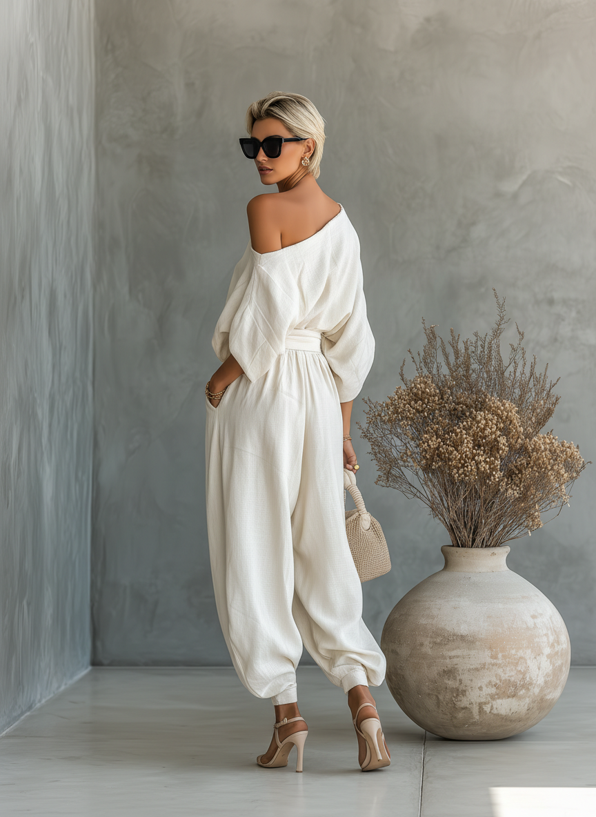 Elara | Elegant Off-Shoulder Set