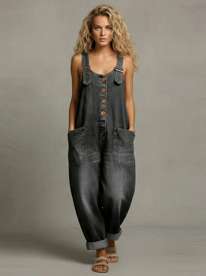 Molly | Damski kombinezon jeansowy
