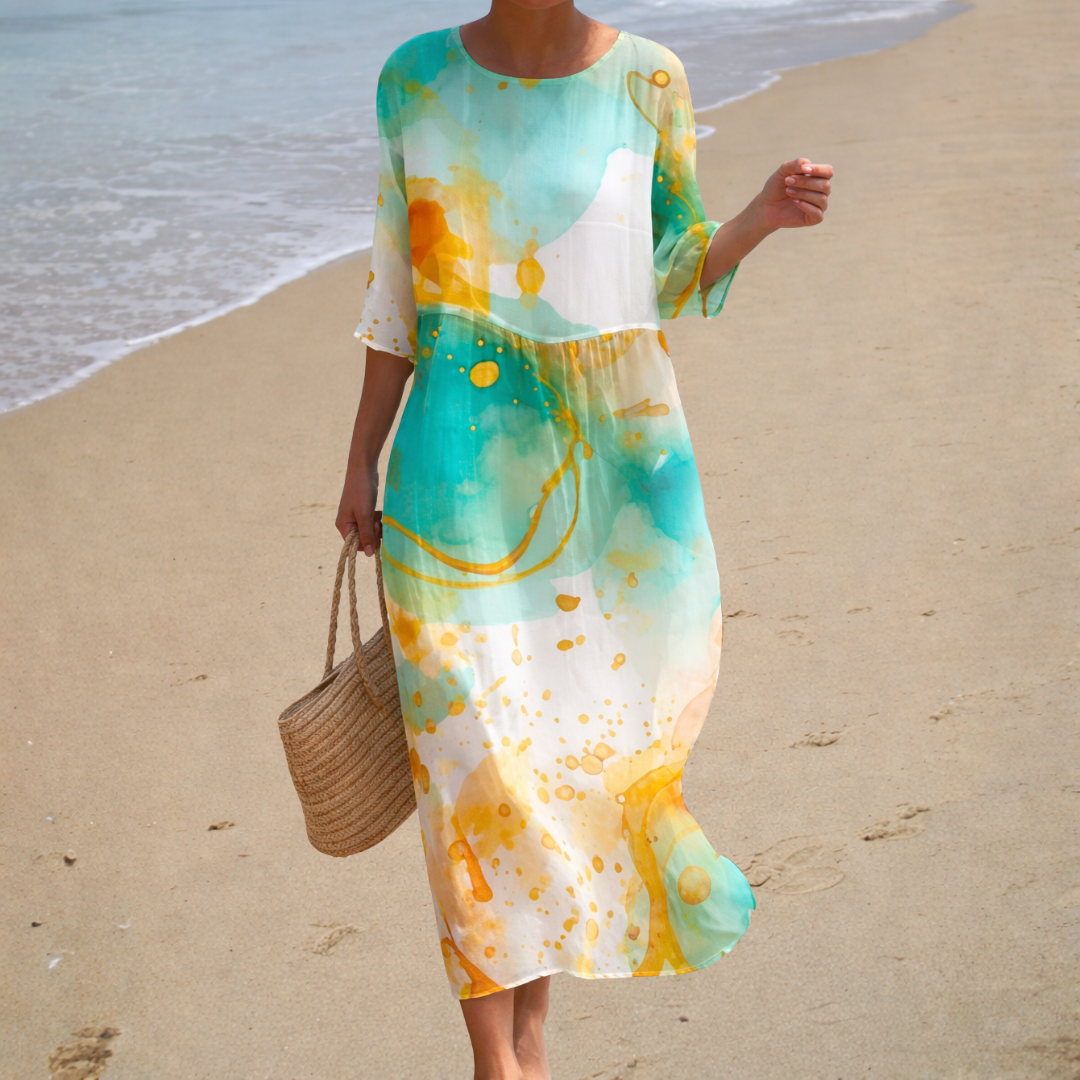 A long, flowing dress that is elegant and comfortable