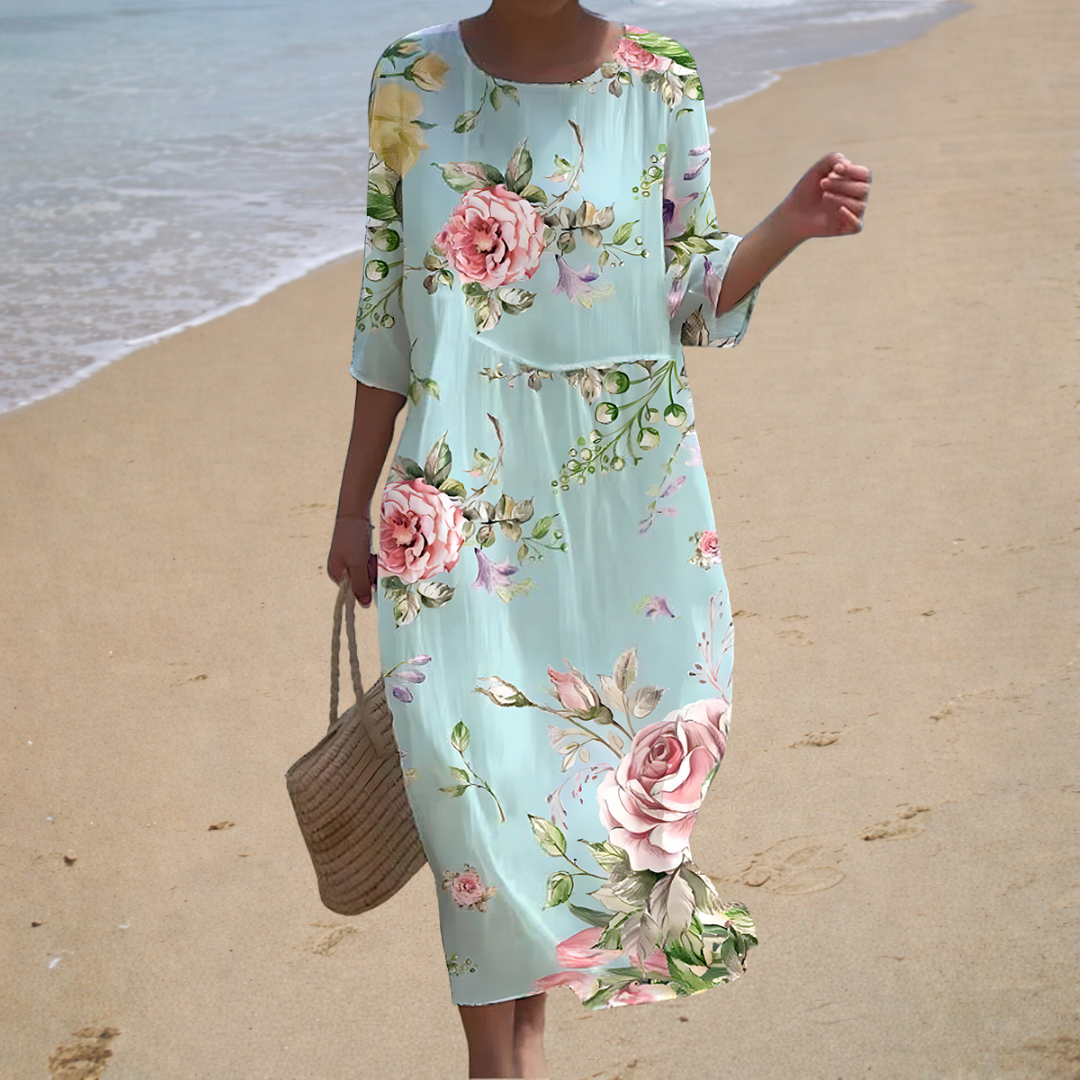 Long, flowing dress elegant and comfortable