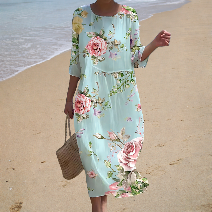 Long, flowing dress elegant and comfortable