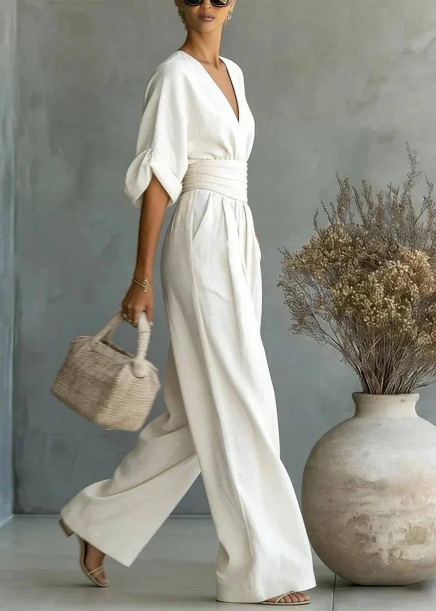 Sienna | Classic V-neck Jumpsuit