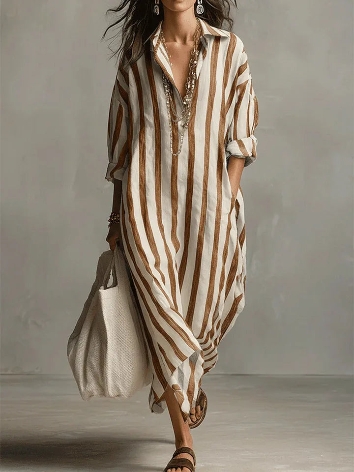 Paulina | Striped Shirt Dress