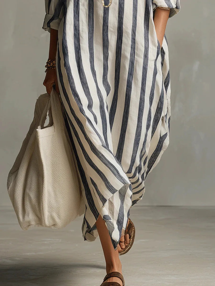 Paulina | Striped Shirt Dress