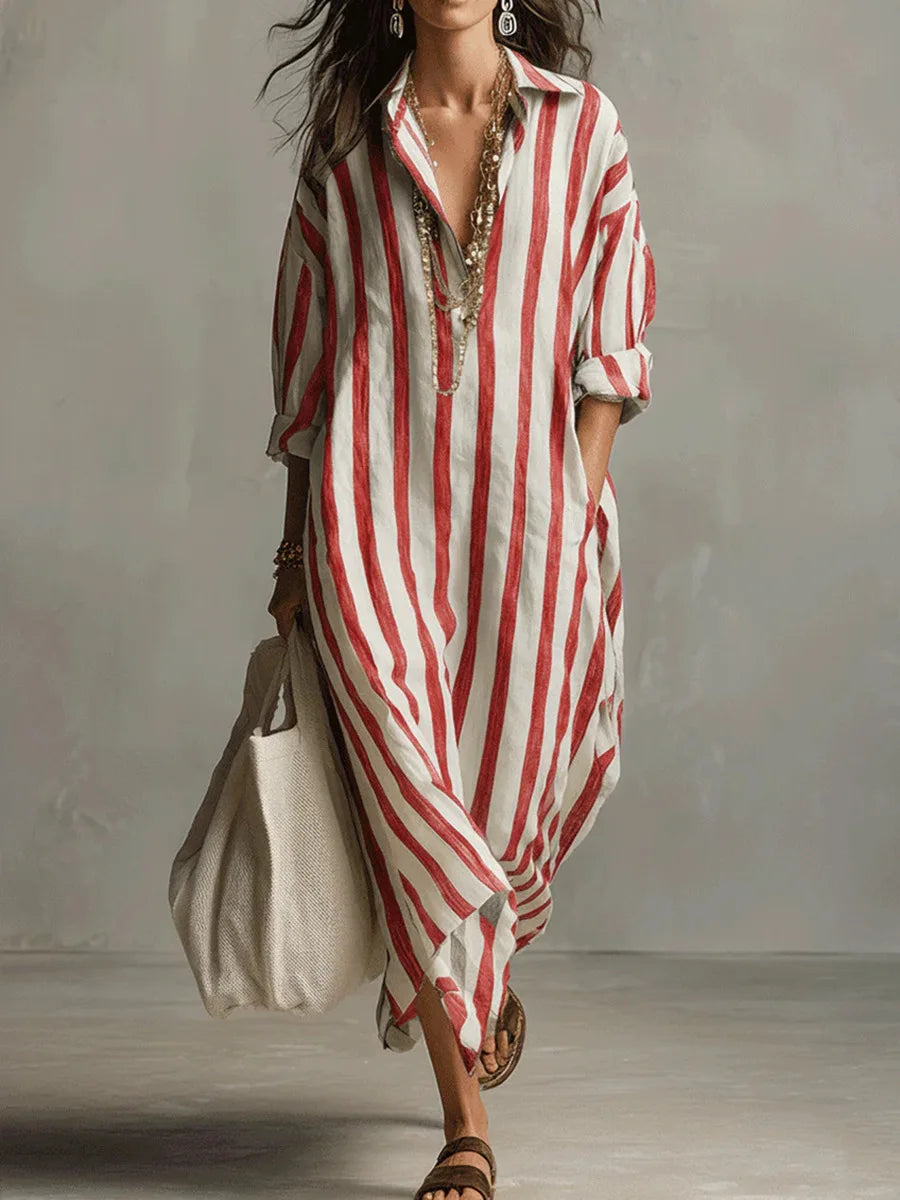 Paulina | Striped Shirt Dress