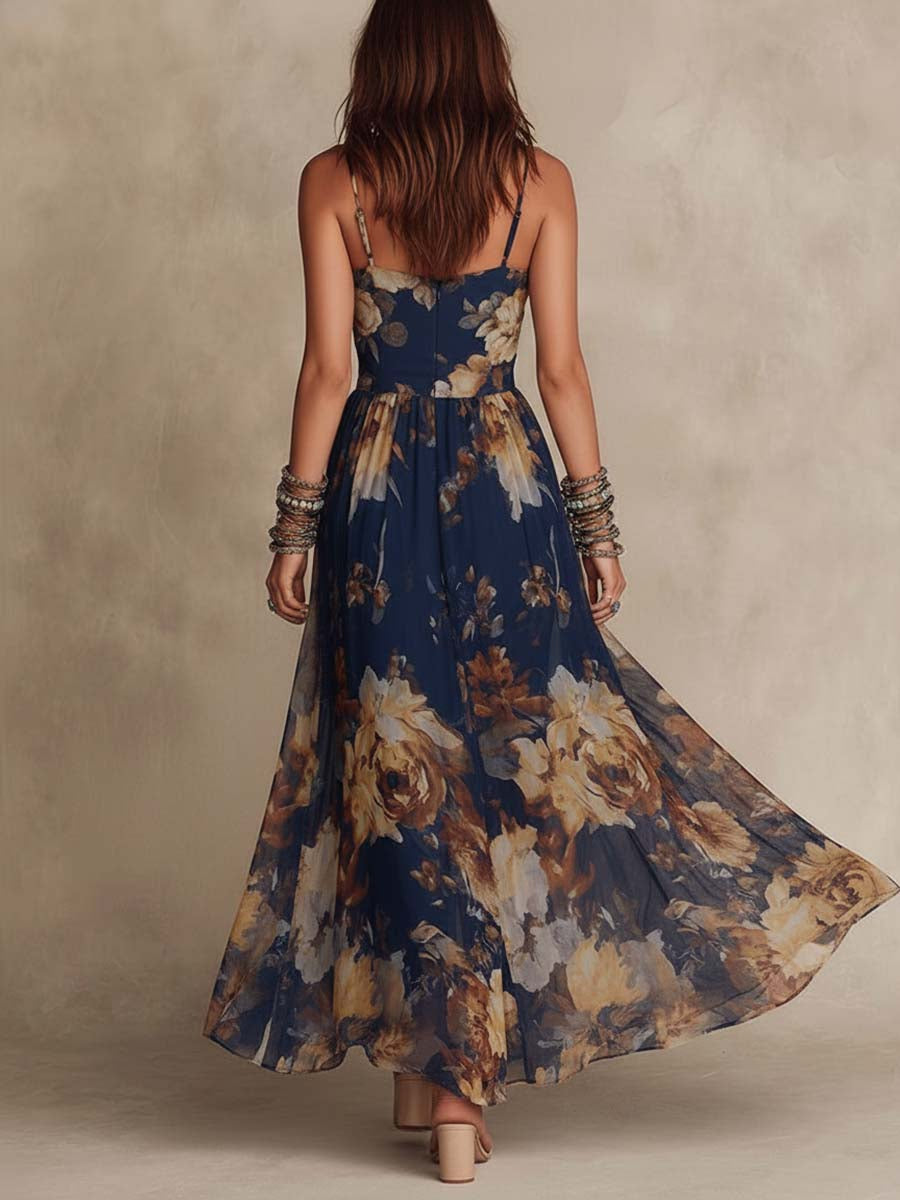 Deborah | Kwiecista Sukienka Maxi
