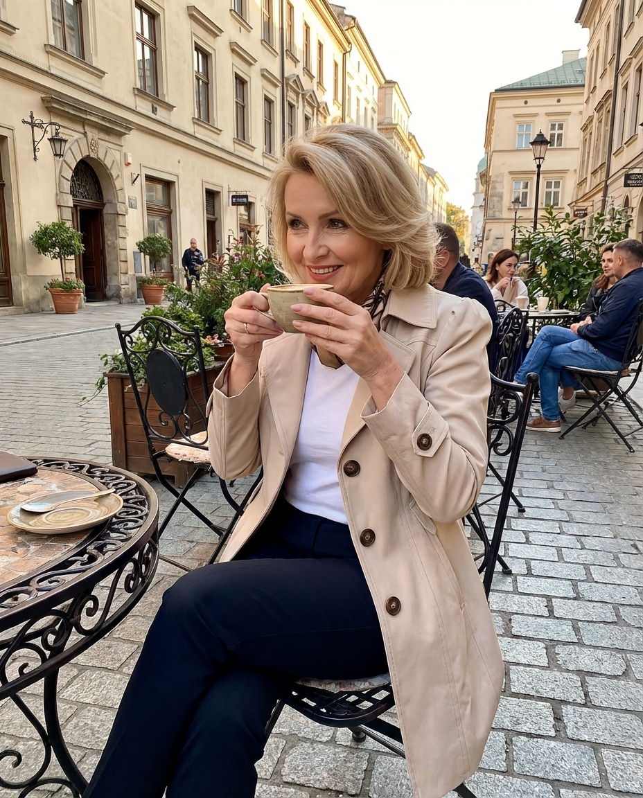 Katarzyna – Elegancki płaszcz w stylu vintage